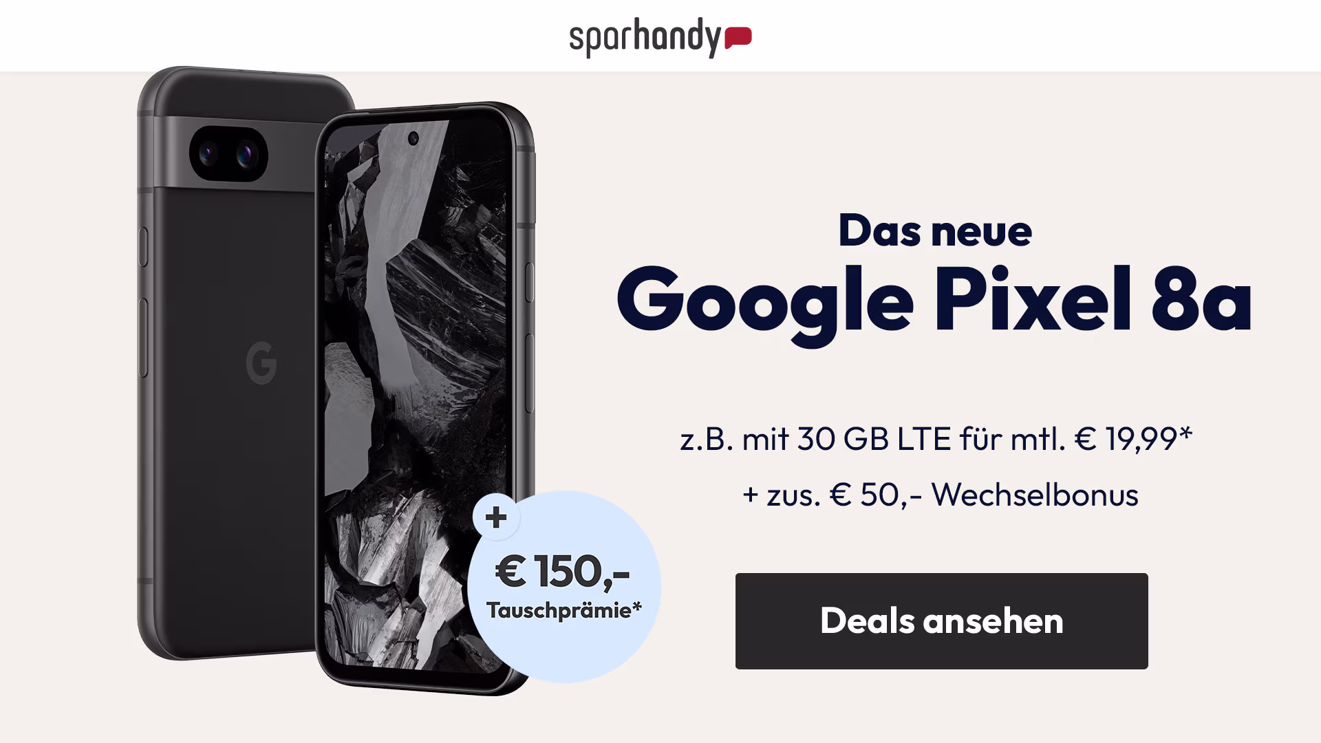 sparhandy Angebote -google pixel 8a 